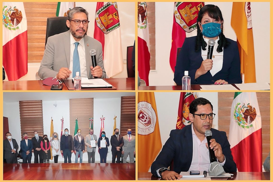 Firma de convenio entre UATx e IAIPTLAX