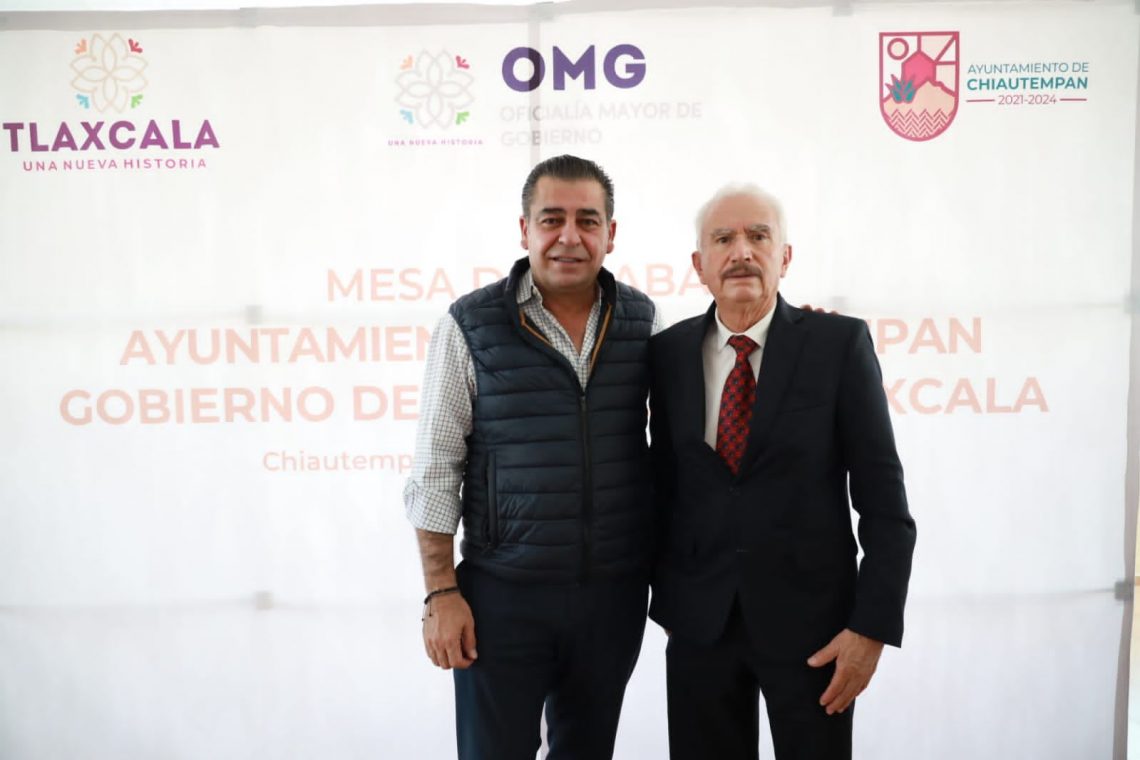 Realizan Mesa de trabajo Ayuntamiento de Chiautempan y el Gobierno del Estado